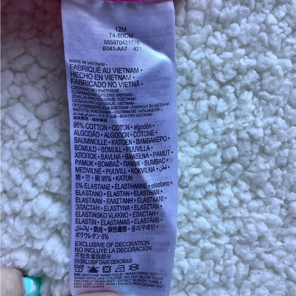 Jordan Pink Leggings 12 Months 12M - Picture 6 of 9